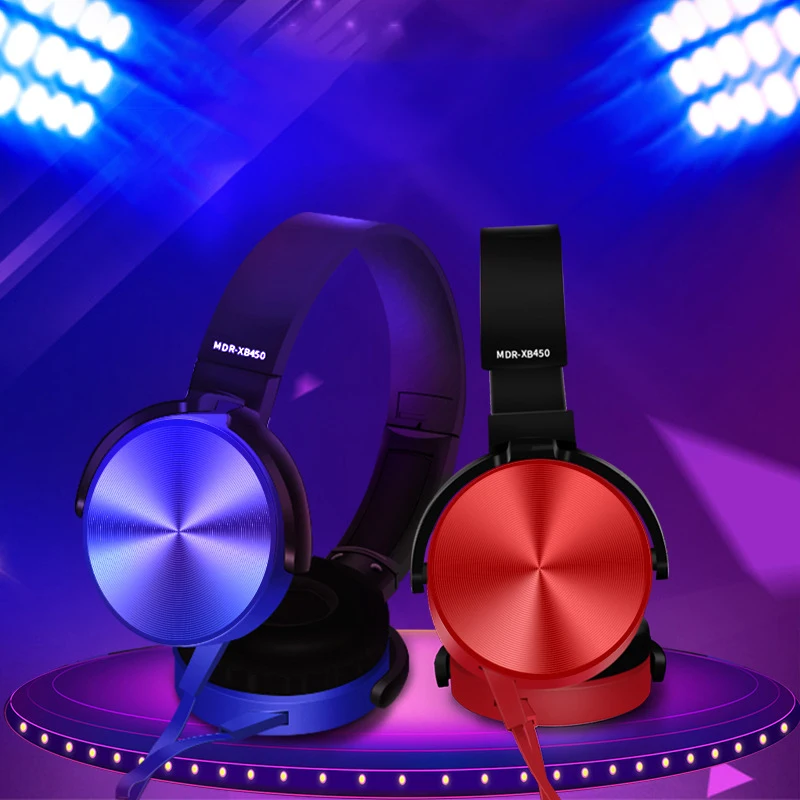 

New 4D HIFI 3.5MM Wired Foldable Headphones With Mic Over Ear Headsets Music Stereo Earphone For iPhone Xiaomi Sony Huawei phone