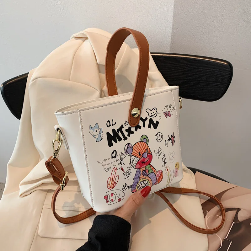 

Женская сумка-мессенджер из ПУ кожи, с ручками