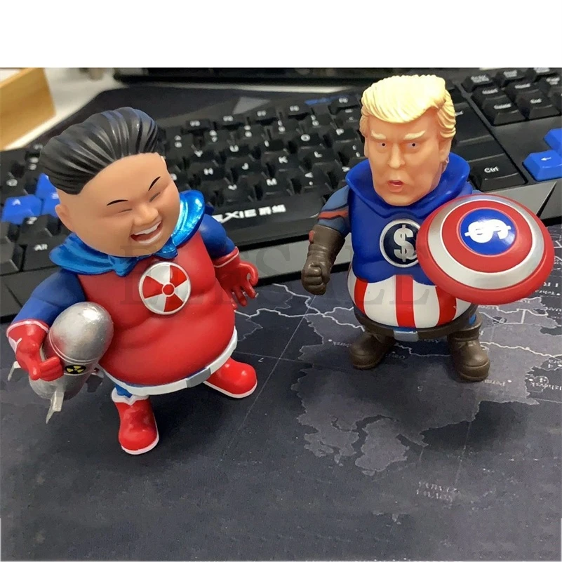 Креативный ПВХ Мстители JIN и Дональд Трамп статуя для вечеринки для дома и бара стол декоративный орнамент Забавный подарок