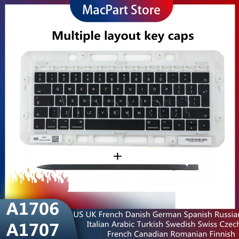 Для Macbook Pro Retina 13 &quot15&quot A1706 A1707 колпачки для клавиш Великобритания французский