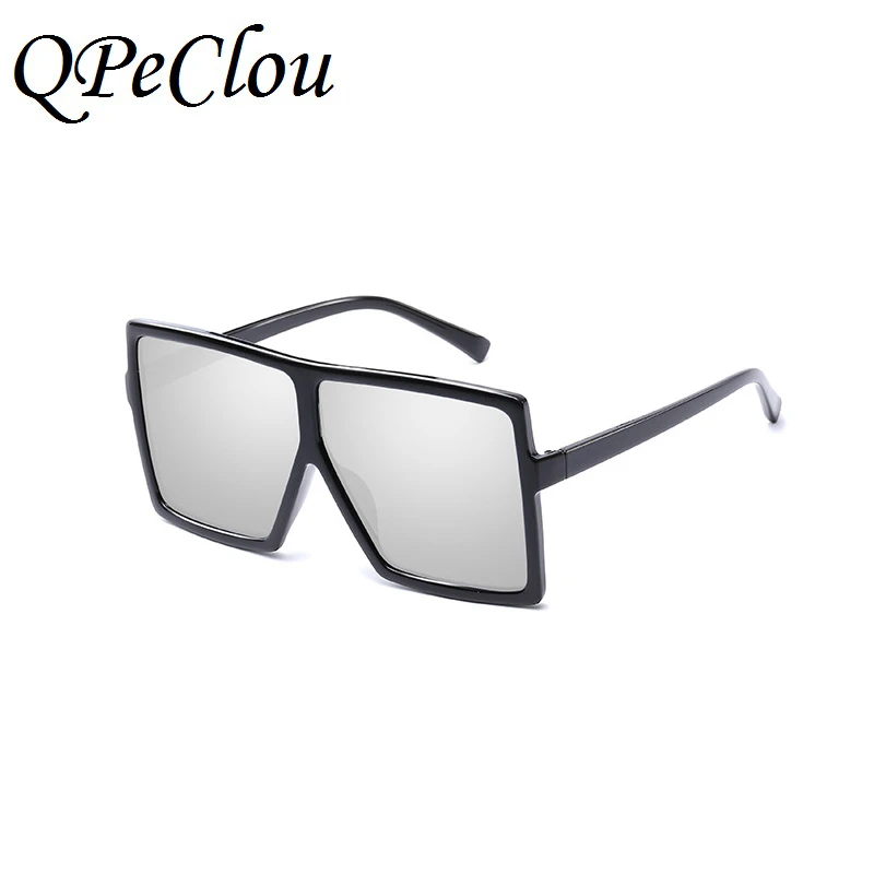 Очки солнцезащитные мужские/женские большие квадратные модные зеркальные