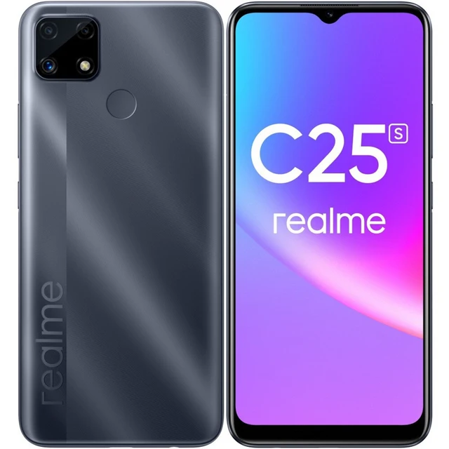 Смартфон realme C25S RMX3195 4+64 8x2 ГГц, 4 Гб, 2 SIM, IPS, 1600x720 ...