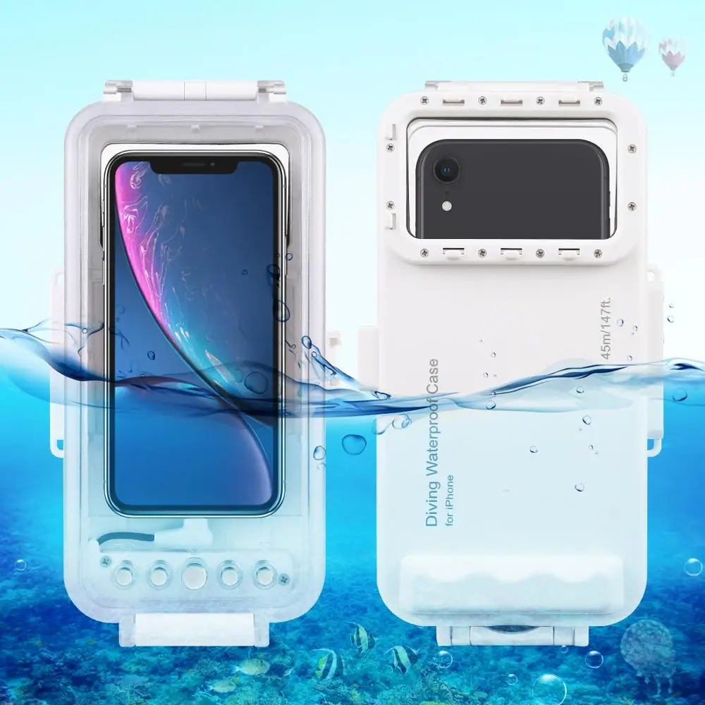 Водонепроницаемый корпус HAWEEL для дайвинга чехол iPhone 11 X 8 7 iOS 13 0 45 м фото и
