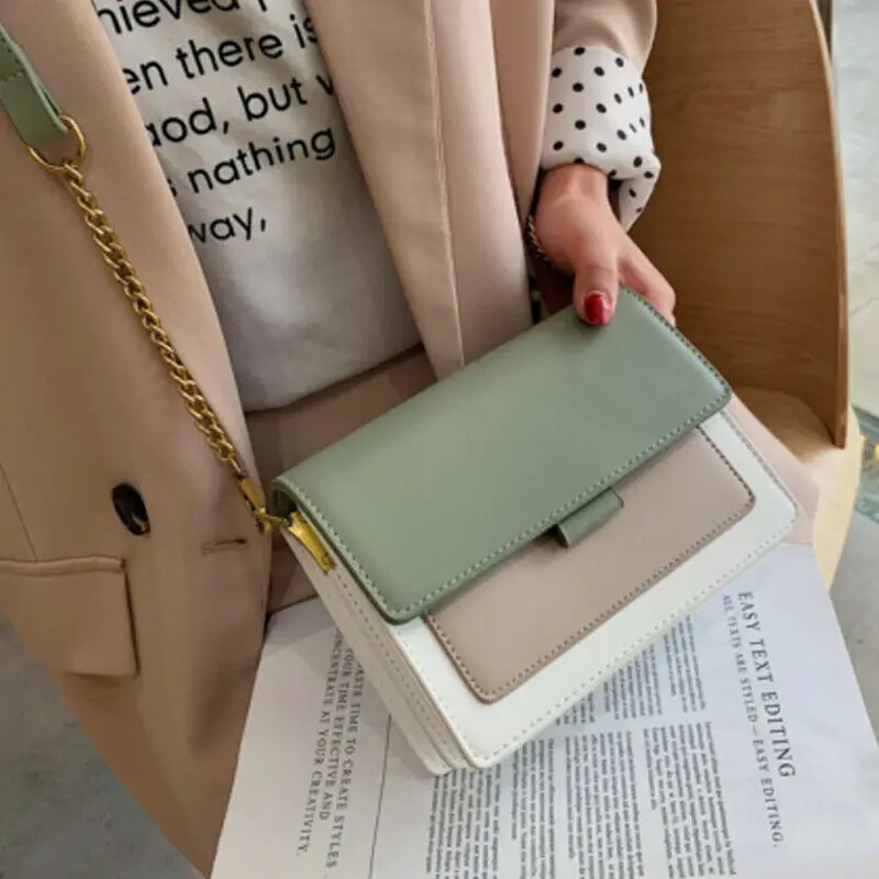 

Pu Leather Fashion Casual Shoulder Bag 2019 New Chain Tote Bag Women's Crossbody Bag