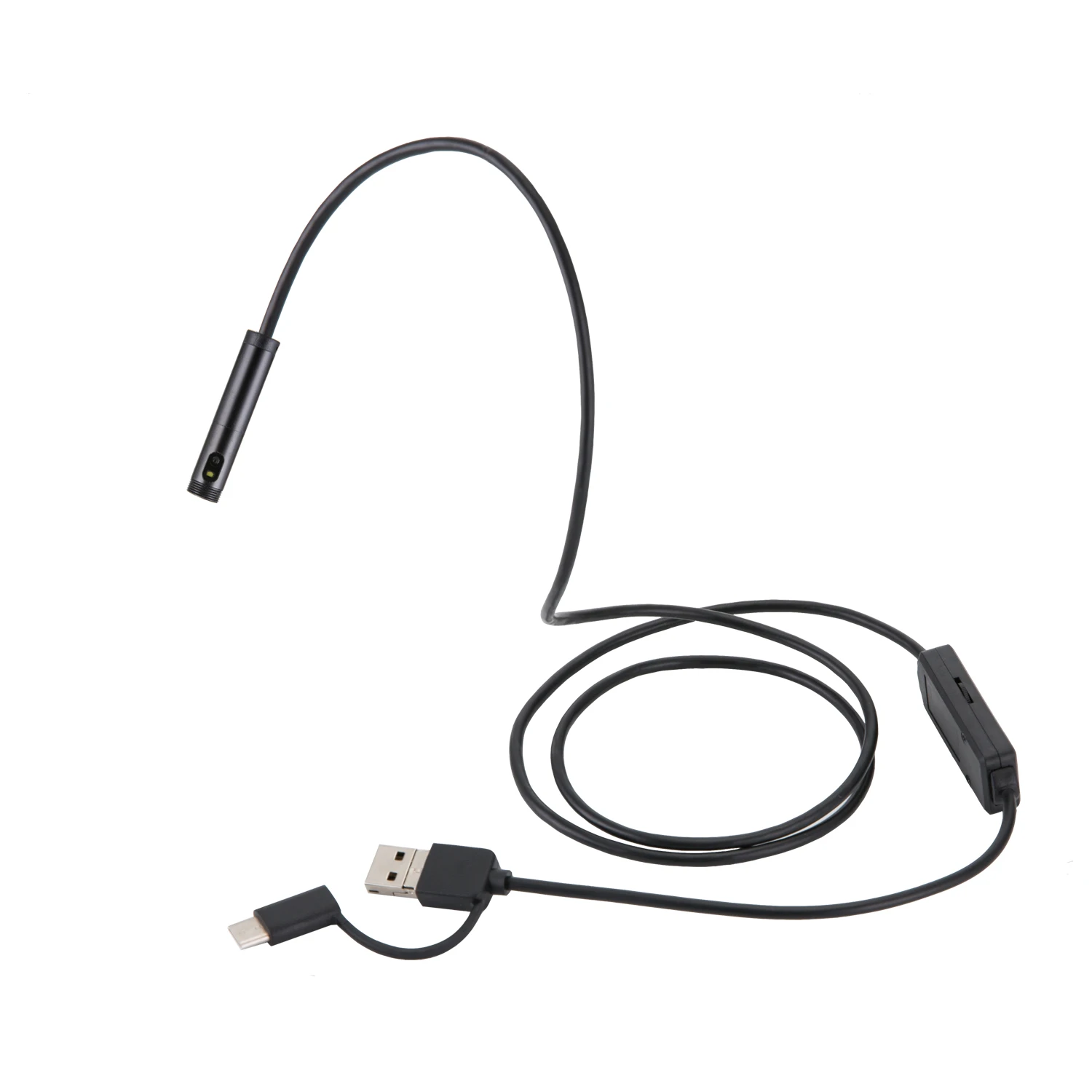 Эндоскоп камера 8 мм 3 в 1 USB Двойная камера(фронтальная/боковая камера) эндоскоп Труба эндоскоп бороскоп для Android PC