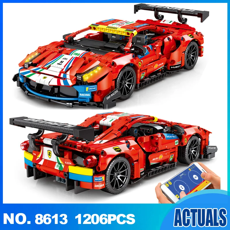 

1/14 Blocks 42125 488 gte Racing Car Model Speed Car Model Toys Educational Assembly Kits Kids Christmas Gift