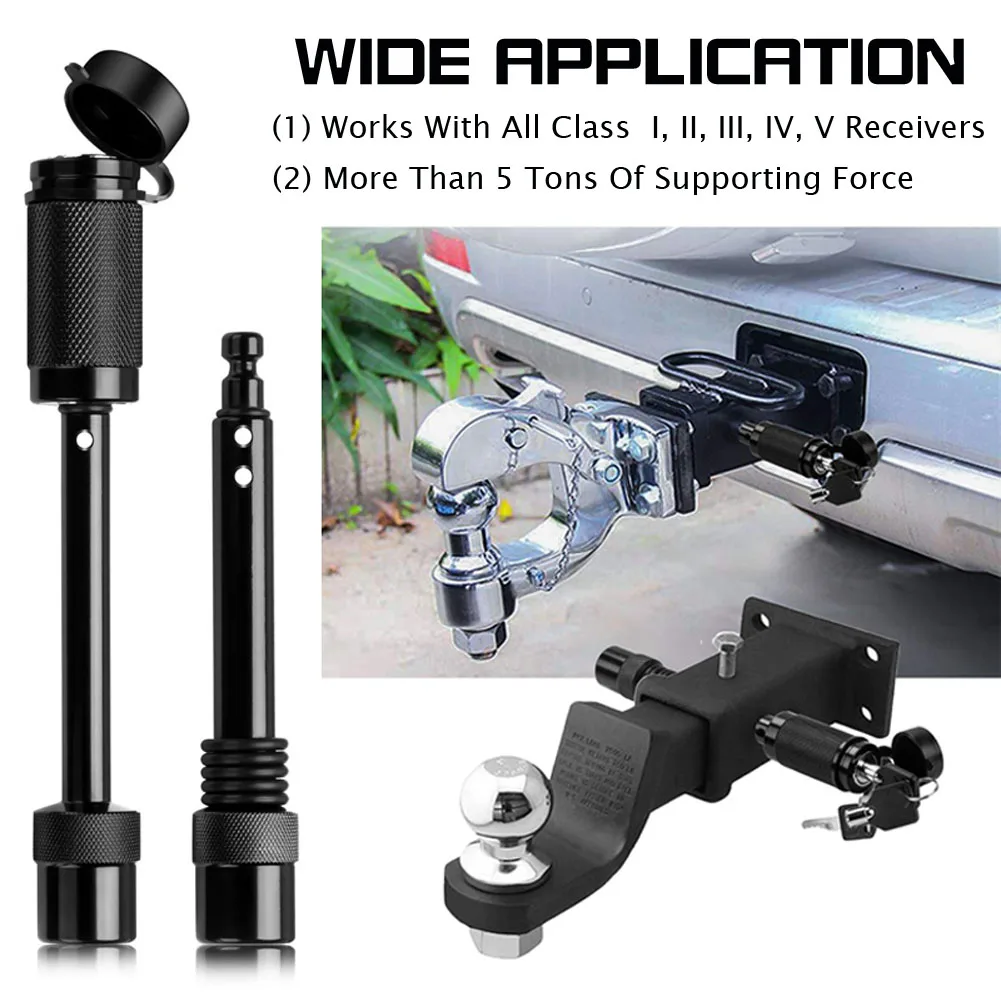 

Hot Sale 5/8" And 1/2" Trailer Hitch Lock Pin Set With A Locking System 2 Keys For I II III IV V Class Tow Hitch Receiver Access