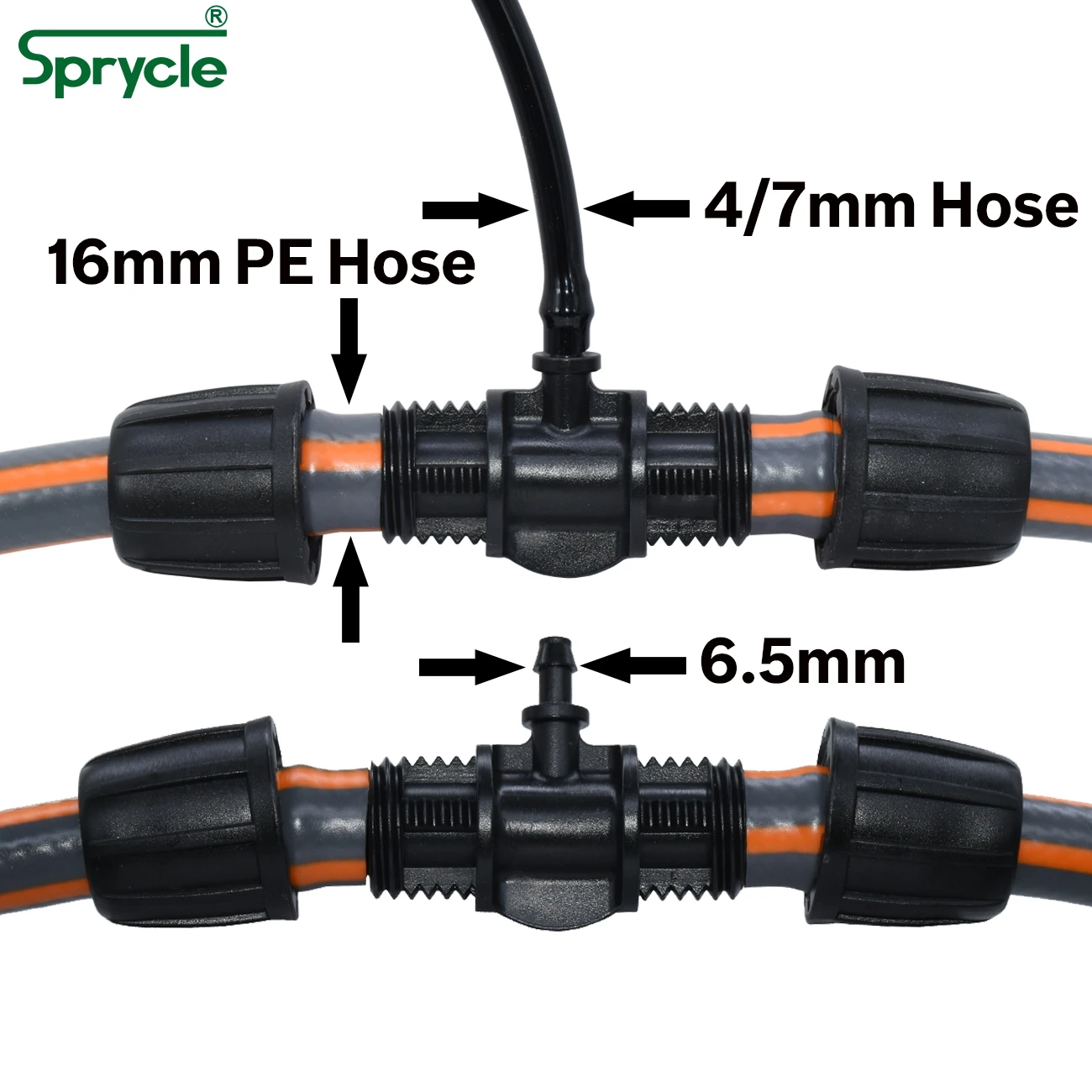 Тройник для шланга SPRYCLE 10 шт. от 16 мм до 4/7 резьбовой замок переходник полива сада