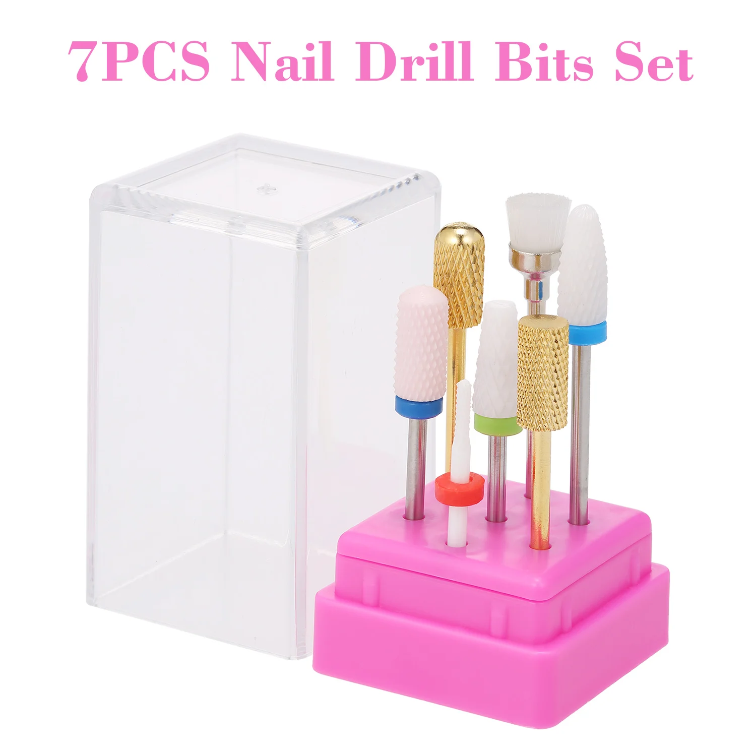 Набор сверл для ногтей 7 шт. сверла инструмент маникюра и педикюра дизайна кисть