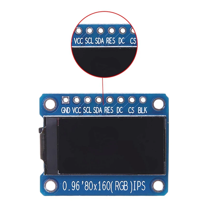 0 96 дюймовый 7Pin полноцветный 80x160 TFT LCD IPS Sn дисплей модуль SPI интерфейс ST7735 IC драйвер