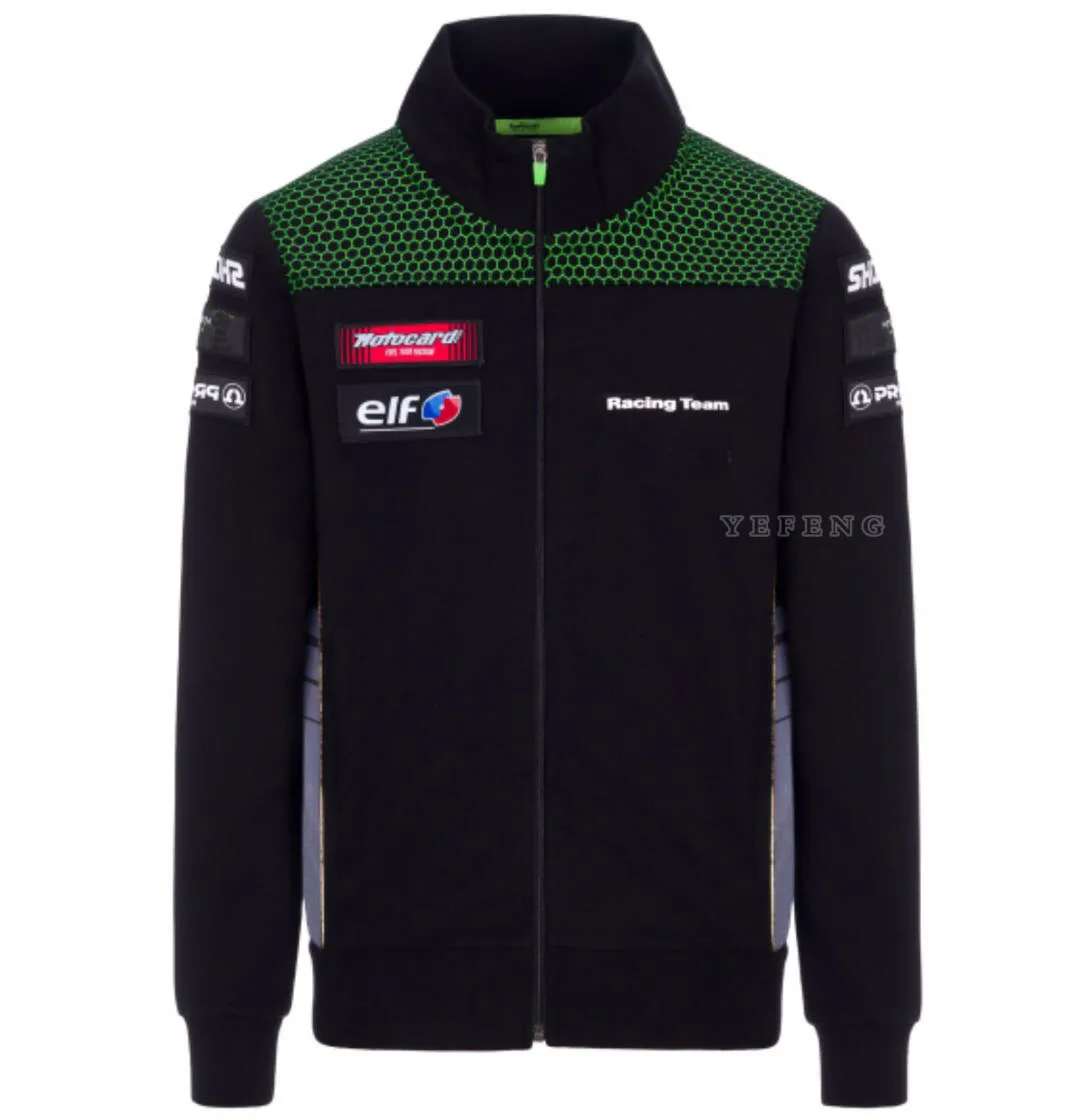 Куртка Moto GP мужская с флисовой подкладкой теплая ветрозащитная Толстовка для