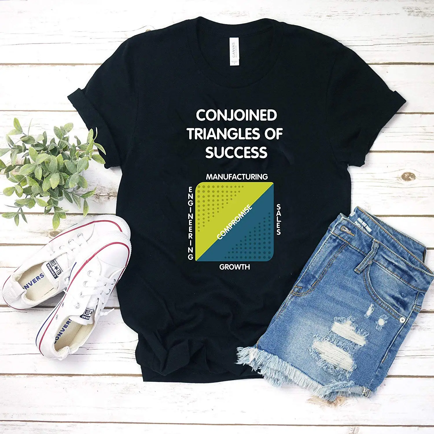Conjoined Triangles of Success - Silicon Valley Gift for men woman unisex women t shirt |
