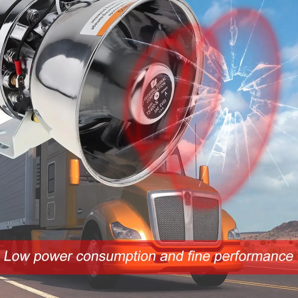 Автомобильная Предупреждение льная сирена 12 В 200 Вт 18 тонов громкий звуковой