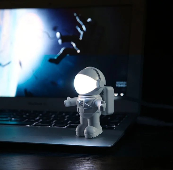 

Creative Spaceman Astronaut LED Flexible USB Light Night Light for Kids Toy Laptop PC Notebook