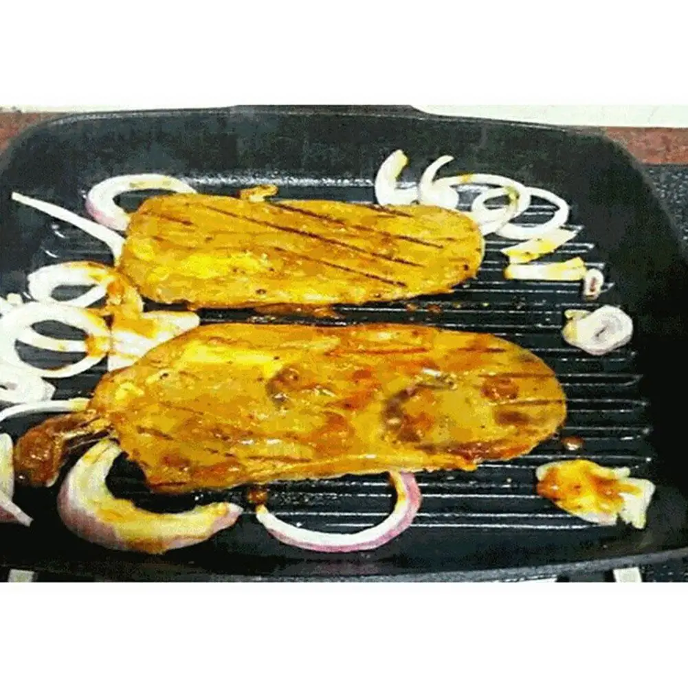 Нескользящая сковорода для стейка высокого качества с деревянной складной