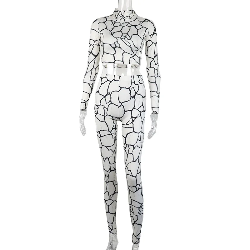 Новый короткий свитер с длинным рукавом и капюшоном принтом Леггинсы для ягодиц