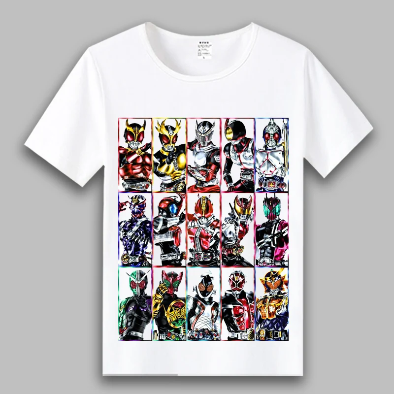 Японское аниме маскарадный гонщик косплей футболка с японским камень Райдер