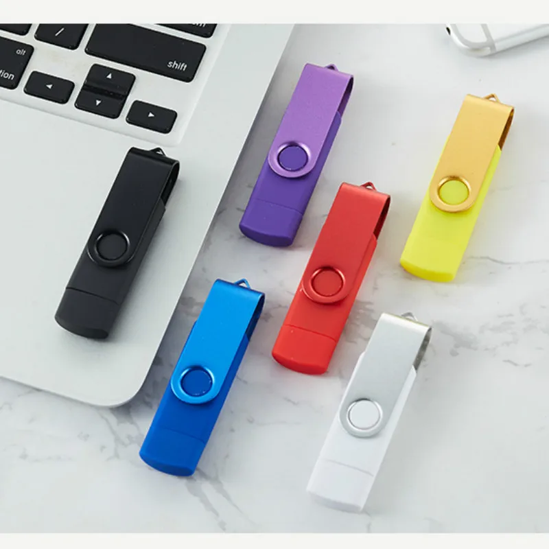 Модный USB флеш накопитель OTG флешка для смартфона 4 ГБ 8 16 32 64 с индивидуальным