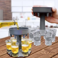 6 shot glass wine whisky liquor dispenser drinking games tools beer dispenser holder for christmas home party bar shot glass