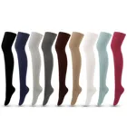 Женские носки JK, милые черные, белые бархатные длинные носки в стиле 
