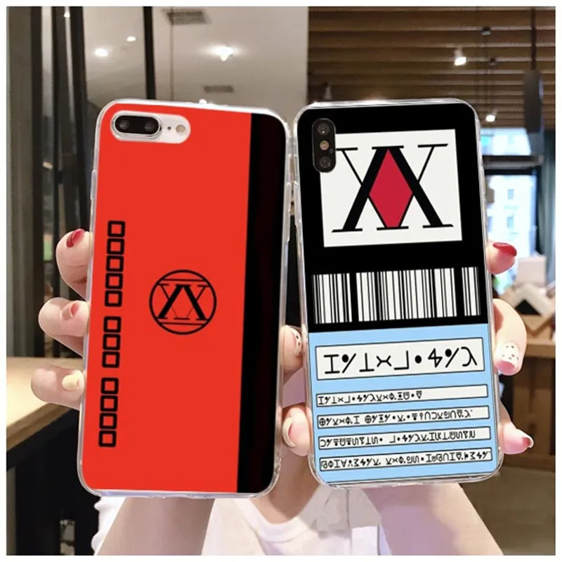 Аниме Hunter X hunter 3 корпус под плетенную сумку Caso de телефоны para A мака iPhone 8 7 6 Plus 5 12 11 Pro