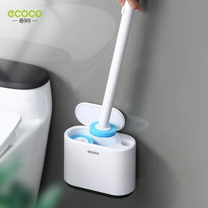 ecoco disposable toilet brush household wall mounted can thrown without dead corners cleaningtoilet brush bathroom accessories free global shipping