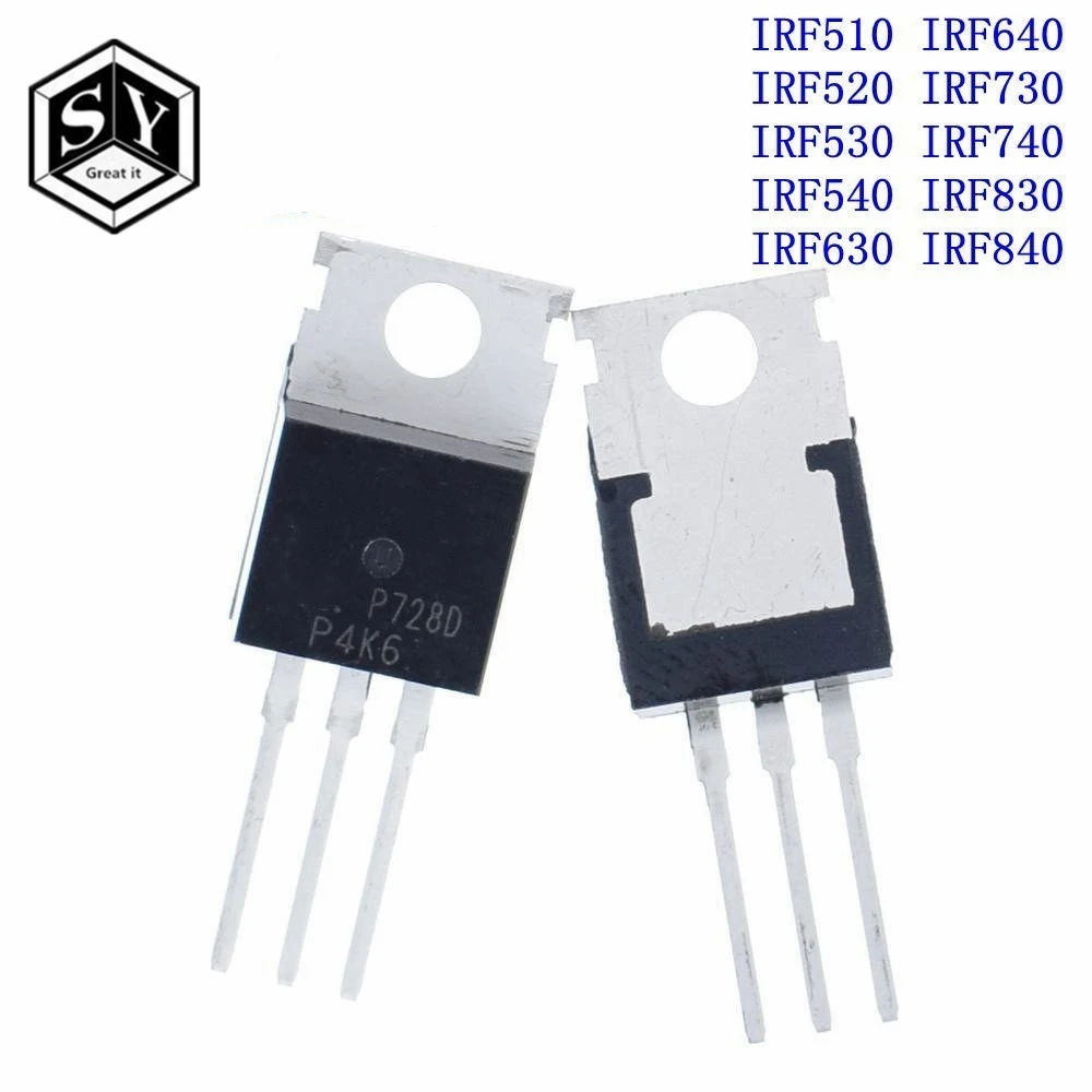 10 шт. IRF510 IRF520 IRF530 IRF540 IRF630 IRF640 IRF730 IRF740 IRF830 IRF840 транзистор TO-220 TO220
