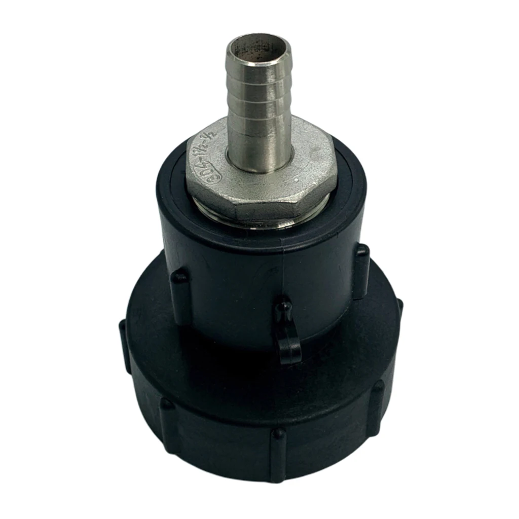 

Black IBC Tank Adapter 3" Coarse Thread to Stainless Steel Garden Hose Parts