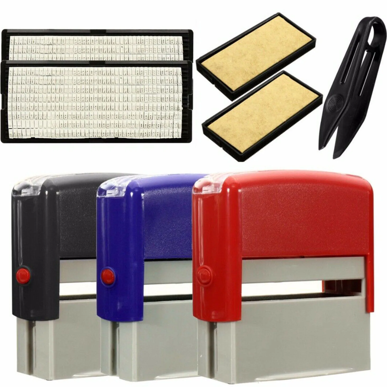 Набор мини-штампов с буквами алфавита 3 цвета | Дом и сад