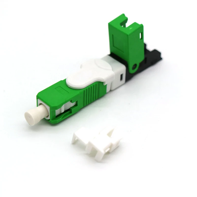 100 шт. FTTH SC APC оптический быстроразъемный коннектор волоконно встраиваемого типа