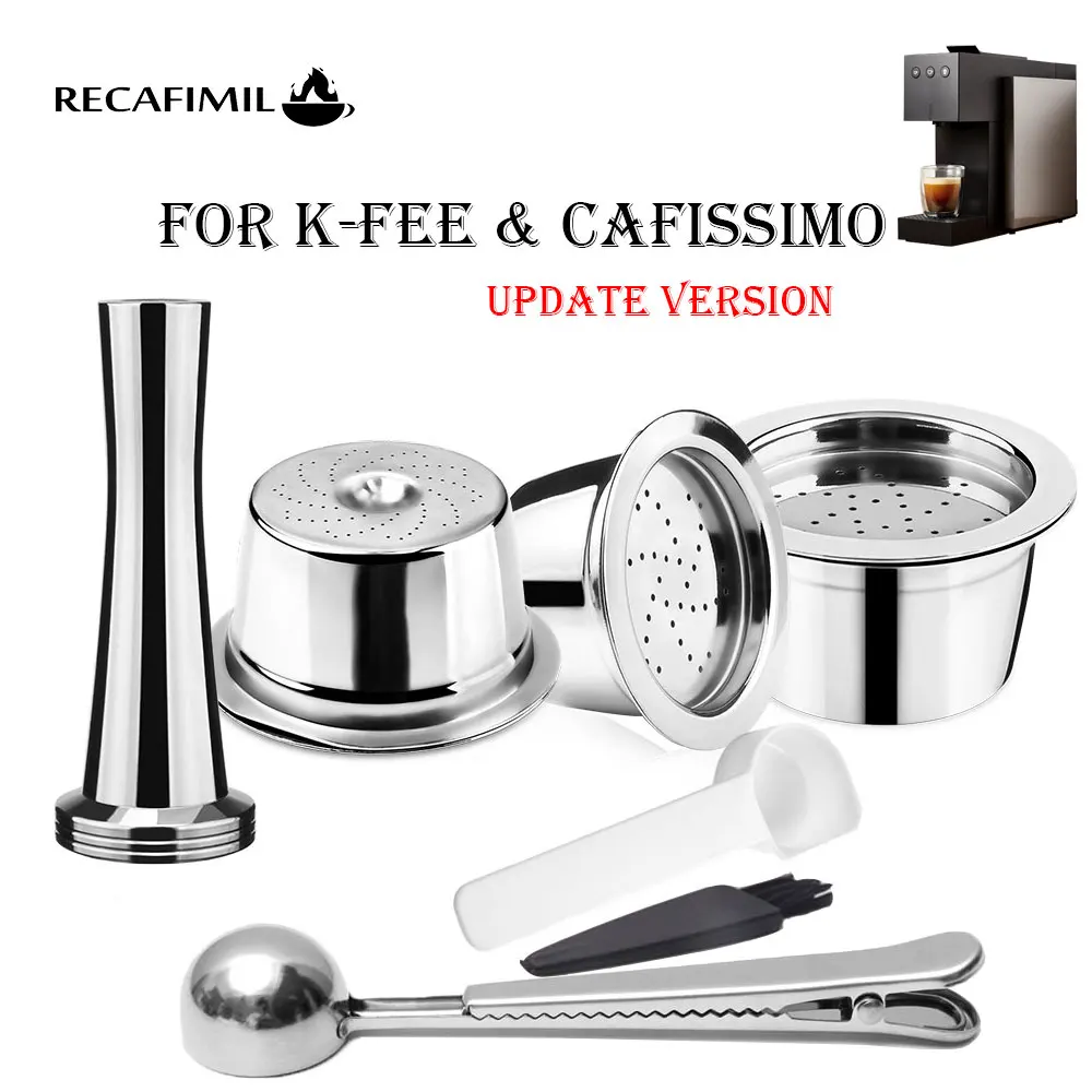 Recafimil Кофе капсула многоразовые для Tchibo cafissimo & K плата Близнецы II машина заправки