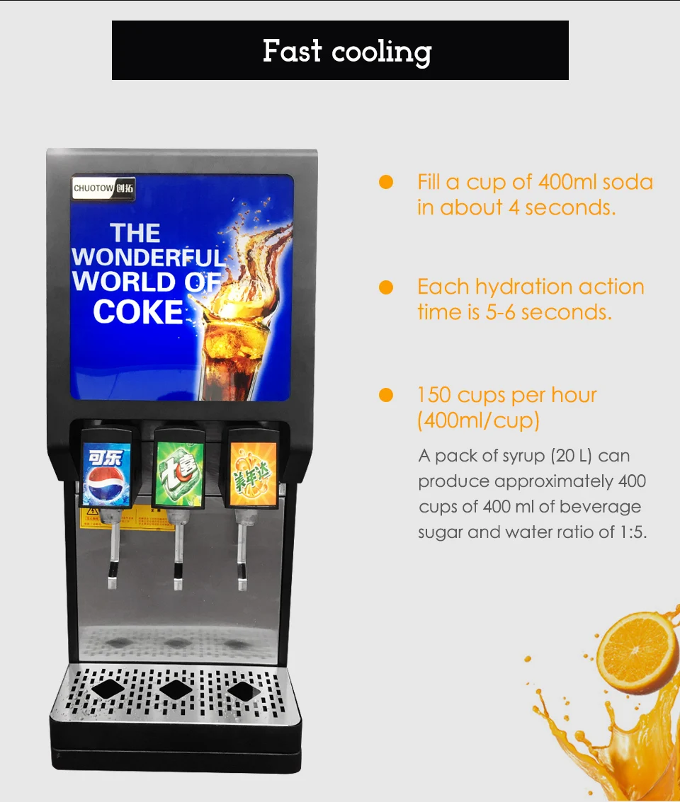 XEOLEO 3 насосы колы диспенсер машины для колы напиток диспенсер Sprite/Fanta/Pepsi/сок Напиток Диспенсер машина