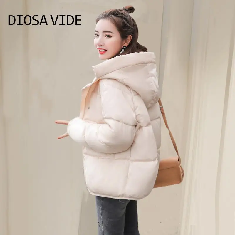 Женское пальто с хлопковой подкладкой однотонное теплое длинным рукавом в