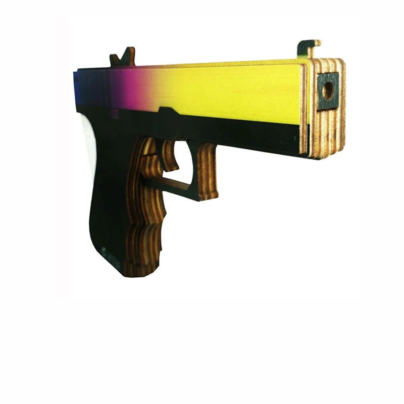 Деревянный пистолет Glock Градиент CS GO | Пистолет кс го /детский / (Деревянный