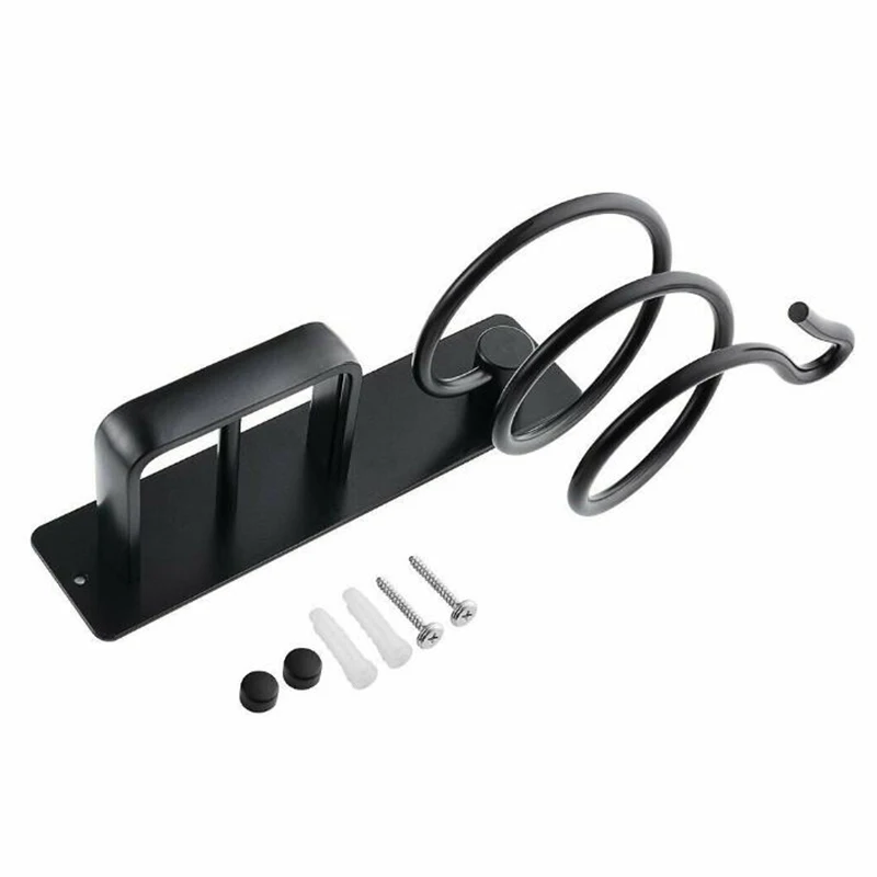 

Aluminum Hair Dryer Rack Organizer Wall Mount Bathroom Rack Shelf Hairdryer Holder Rack Organizer Bathroom Accessories