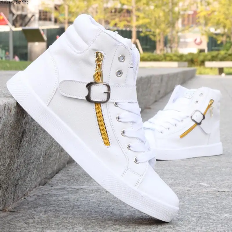 Для Мужчин's Повседневное Скейтбординг обувь высокие кроссовки спортивная