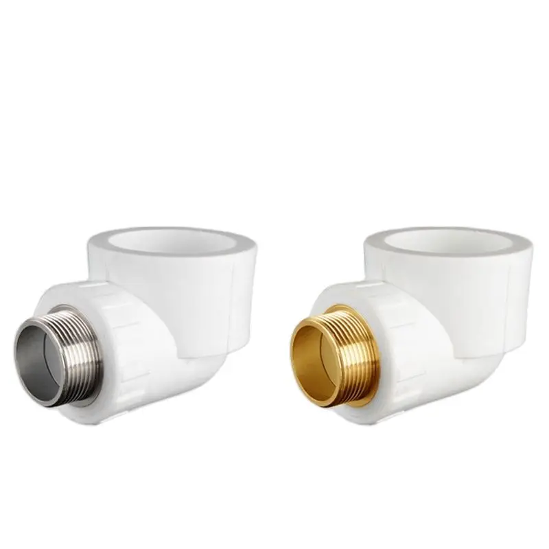 20/25/32/40/50 / 63PPR outer wire tooth elbow turn 1/2inch 3/4inch 1 inch PPR hot and cold water pipe joint accessories | Строительство