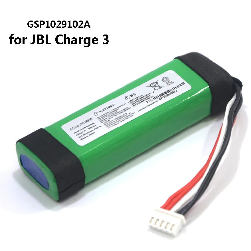 

New 3.7V 6000mAh Battery for JBL Charge 3 Charge3 GSP1029102A GSP872693 03 Bluetooth Audio Outdoor Speaker Accessories Batteries