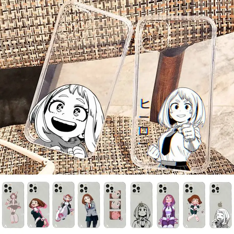 

My Hero Academia Ochako Uraraka Phone Case for iphone 13 11 12 pro XS MAX 8 7 6 6S Plus X 5S SE 2020 XR case