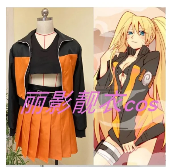 

NARUTO-Naruto Uzumaki Cosplay Costume Women Uniform Sexy Suit Outfits Halloween Carnival Anime Party Fancy Dress