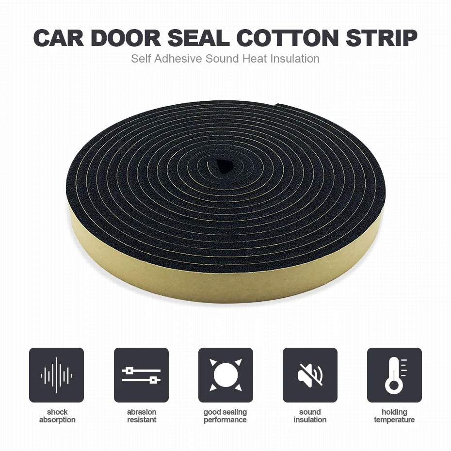 Звукоизоляционная самоклеящаяся хлопковая лента JGAUT для уплотнения