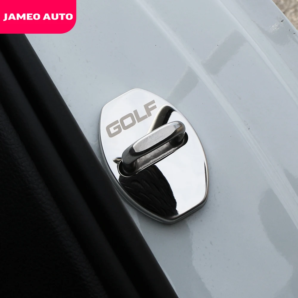 Защитные чехлы для замков дверей автомобиля Jameo Auto для Volkswagen VW Golf 7 MK7 7.5 MK7.5 2012-2019.