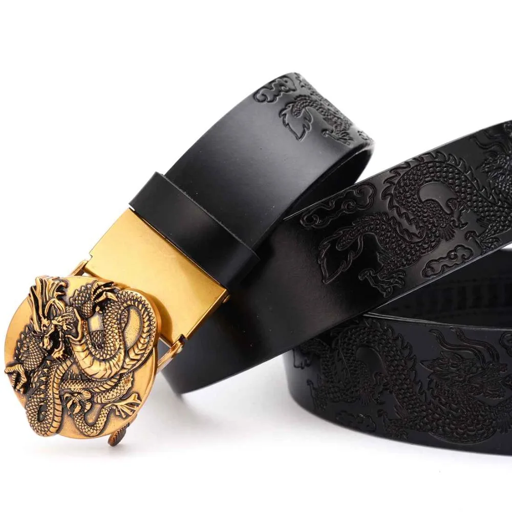 Для мужчин из натуральной кожи, платье пояс с автоматическим BuckleFashion кожа Ремни со съемными Пряжка из сплава