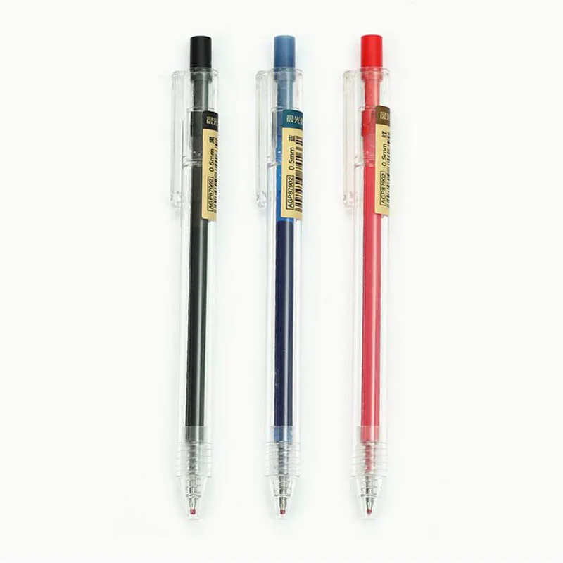 M & G Высокое качество серии 0 5 мм гелевая ручка черный/синий/красный 12 ручек/лот