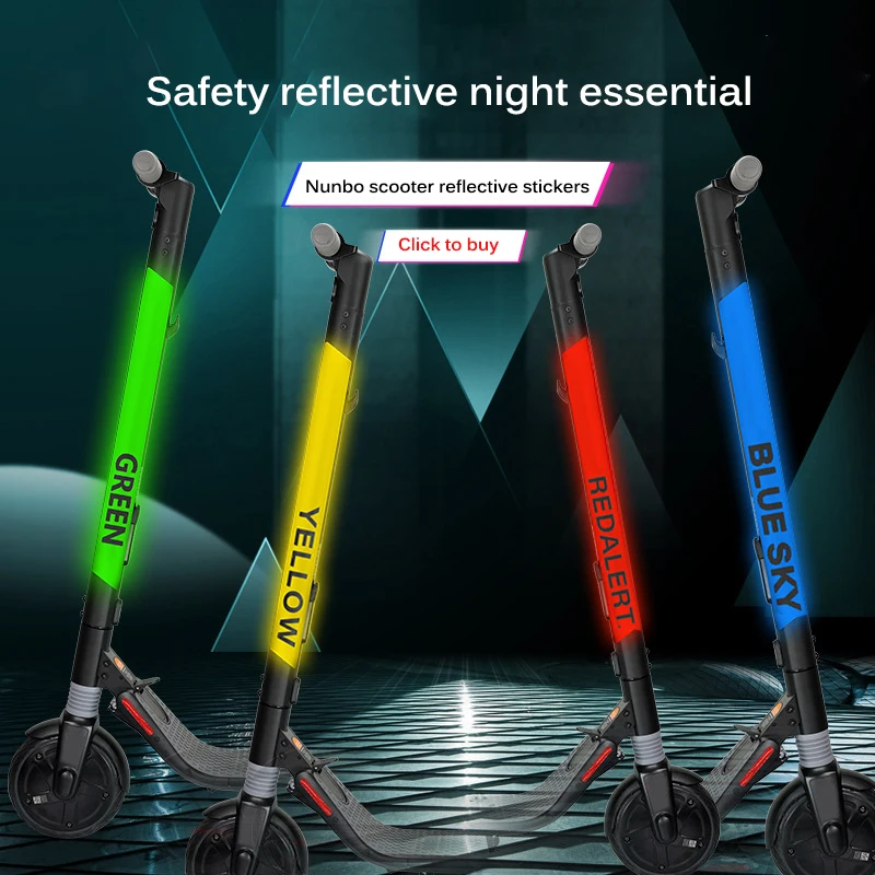 Reflective Sticker for Ninebot ES1/2/3/4 Electric Scooter MTB Road Bike Stickers Decoration Bicycle Parts Skateboard Accessories | Спорт и