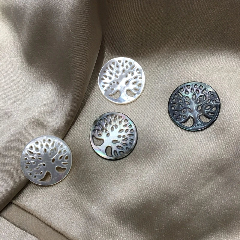 Круглые жемчужины из 100% натурального жемчуга в стиле дерева 30 мм 4 шт. | Украшения