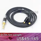 LN007104 2,5 мм 4,4 мм XLR 3,5 мм черный 99% чистый кабель PCOCC для наушников Shure SRH1540 SRH1840 SRH1440