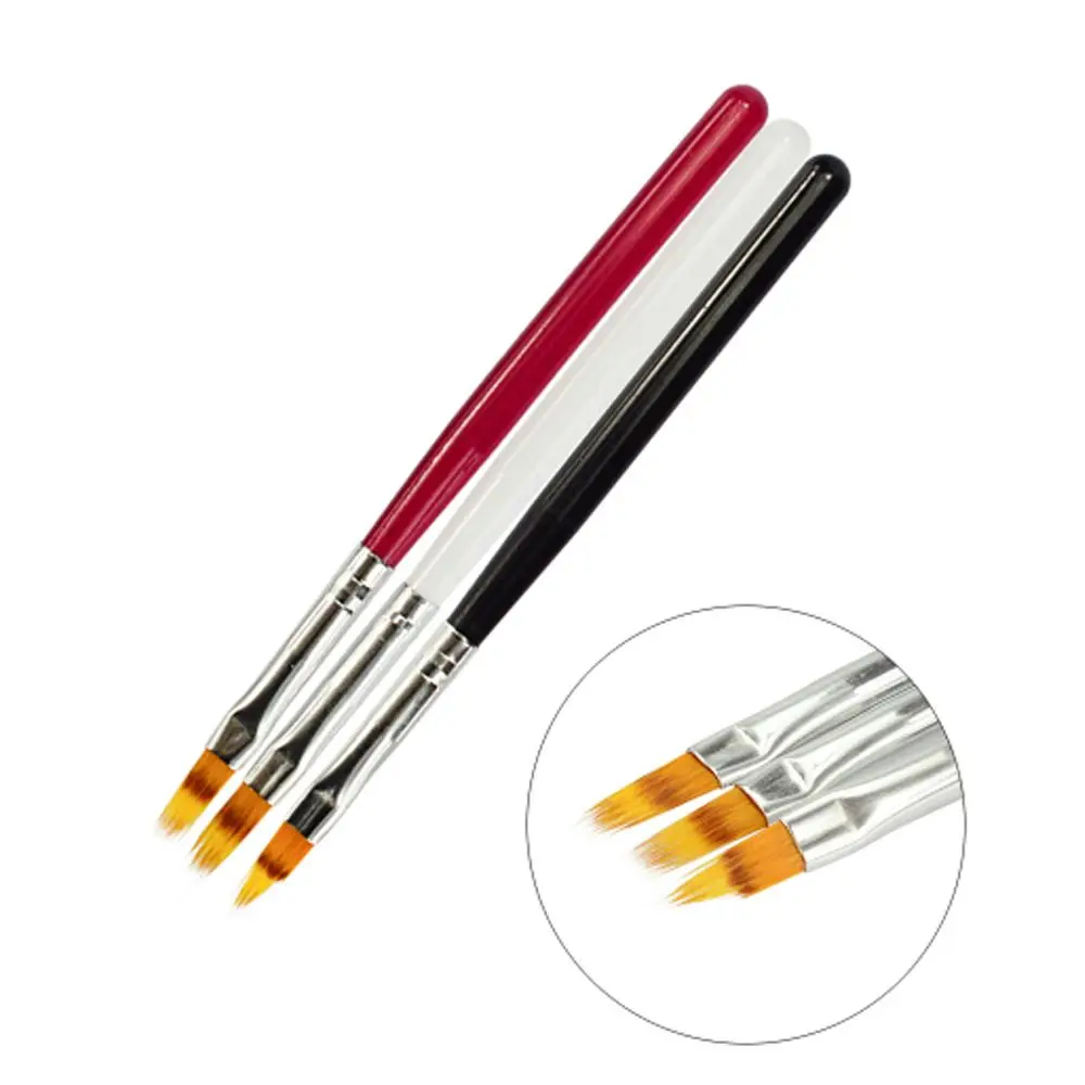 

1PC Women With Wood Handle UV Gel Nail Art Manicure Tool Nail Painting Brush Pen Gradient Bloom Double-deck