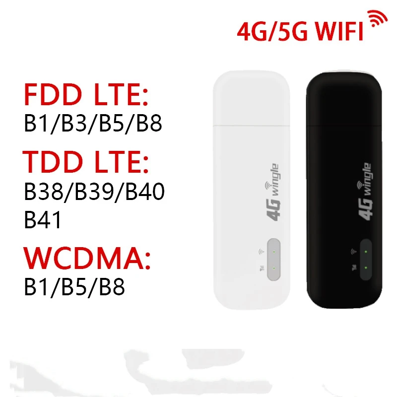 

Wireless Network Card, Lightweight Portable USB Network Card Supports Asia, Some European and African Countries