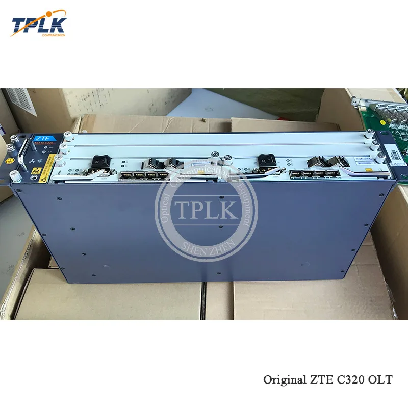 Оригинальное мини шасси OLT C320 GPON EPON с 2 * 10GE SMXA/3 картами питания постоянного тока